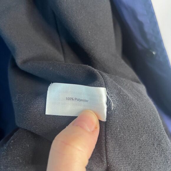 CG Habitats Navy Blue Snap Button Up "MT Terrain Parks" Windbreaker Size XL - Picture 11 of 12